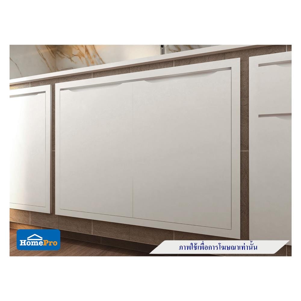 บานซิงค์คู่ MJ ECO 86x66 ซม. สี OFF WHITE