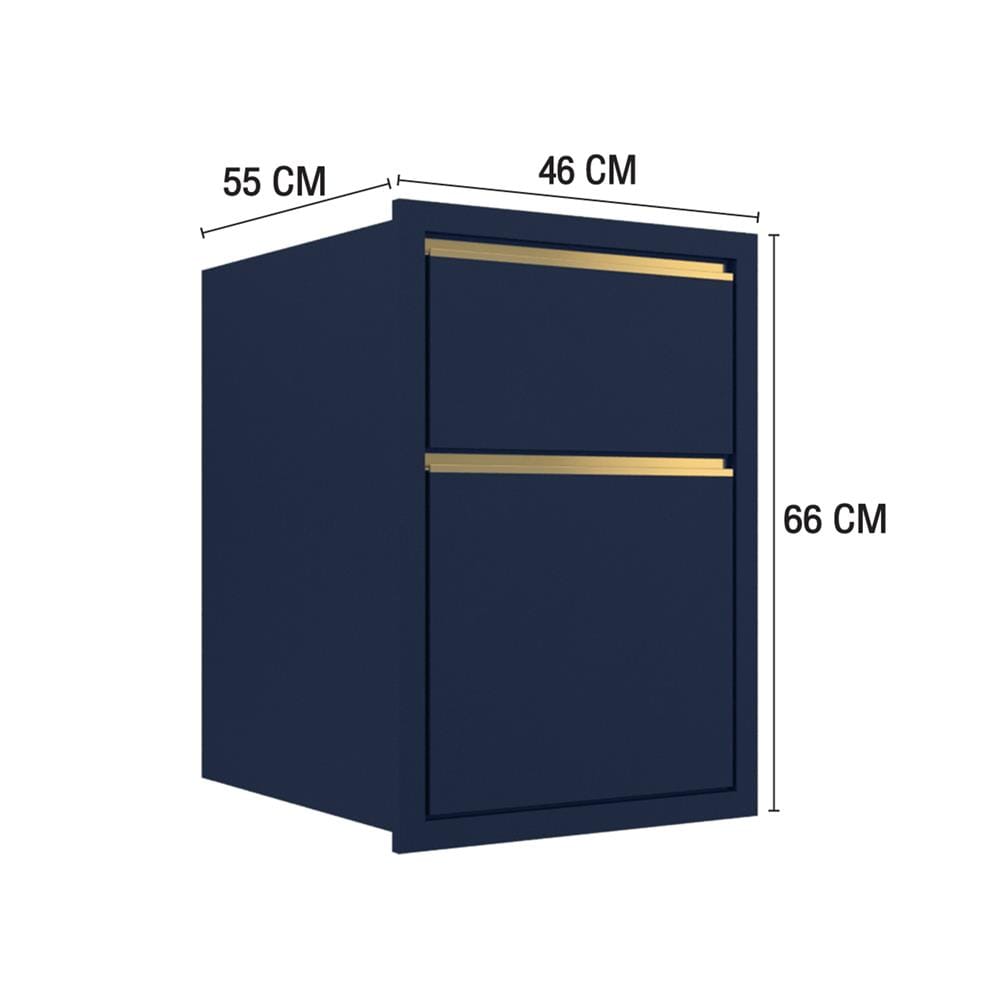 ตู้ลิ้นชัก MJ ETERNITY 46x66 ซม. สี PACIFIC BLUE V2