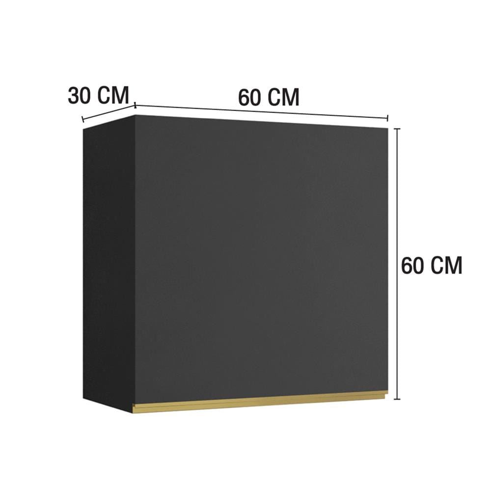 ตู้แขวนเดี่ยว MJ ETERNITY 60x60 ซม. สี GREY GRAPHITE