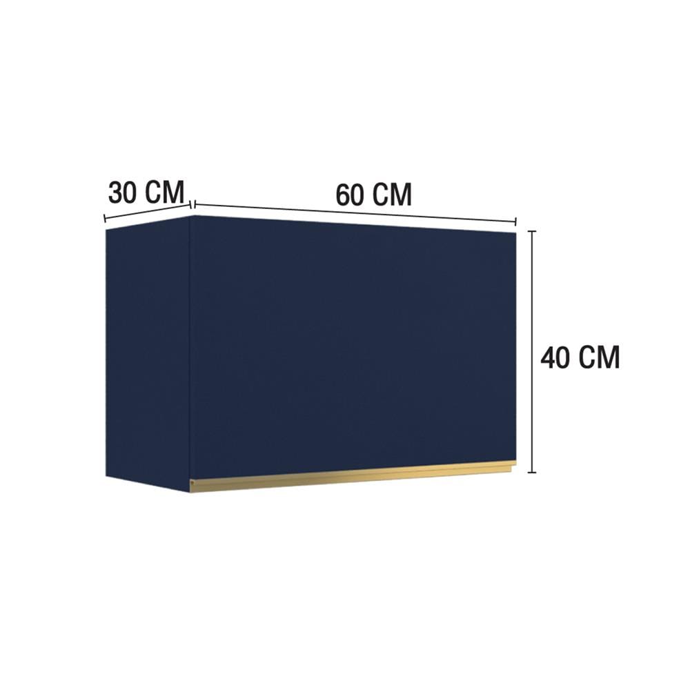 ตู้แขวนเดี่ยว MJ ETERNITY 60x40 ซม. สี PACIFIC BLUE V2