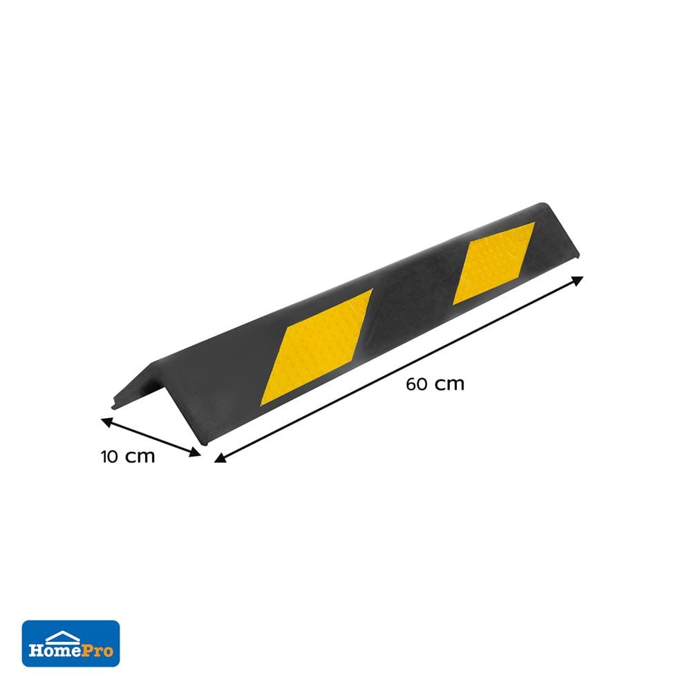ยางกันชนขอบเสา RIGHT 60x10x1 ซม. สีเหลือง/ดำ