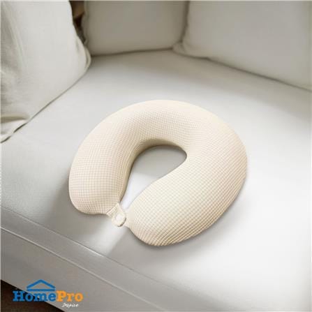 หมอนรองคอ HOME LIVING STYLE NORI 12X12 นิ้ว สีครีม_5