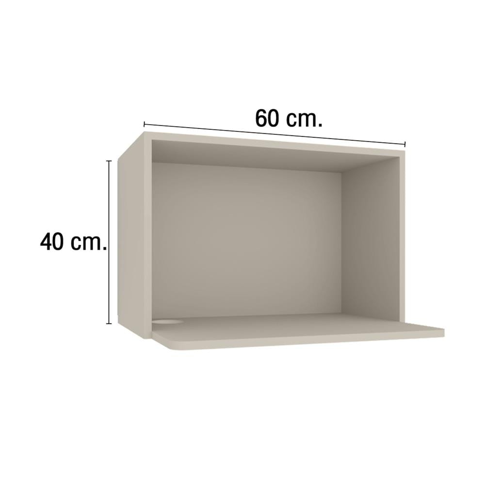 ตู้แขวนไมโครเวฟ MJ SLIM SHAKER 60x40 ซม. สี BEIGE