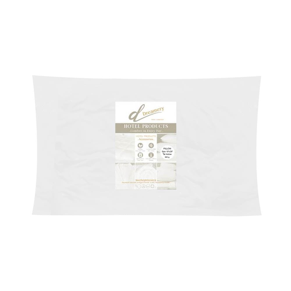 หมอนหนุน ใยสังเคราะห์ DREAMERY HOLLOFIL 800G. 19x29 นิ้ว สีขาว