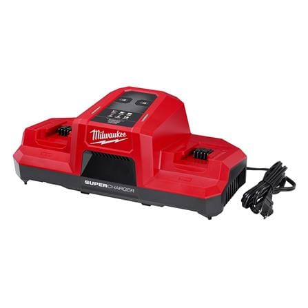 แท่นชาร์จแบตเตอรี่ MILWAUKEE M18 DUAL BAY SUPER CHARGER 18 โวลต์_0