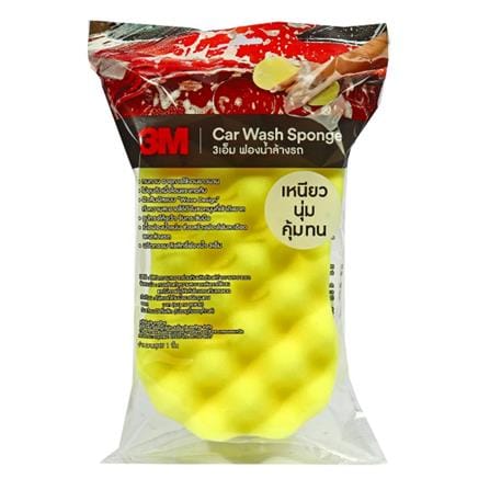 ฟองน้ำล้างรถ 3M สีเหลือง_1