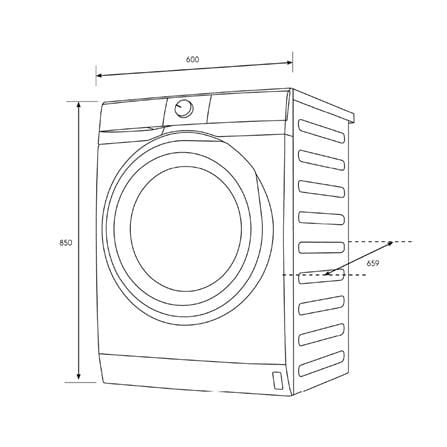 เครื่องซักผ้าฝาหน้าพร้อมขาตั้ง ELECTROLUX EWF1024D3WC 10 กก. 1200RPM อินเวอร์เตอร์ สีขาว_9