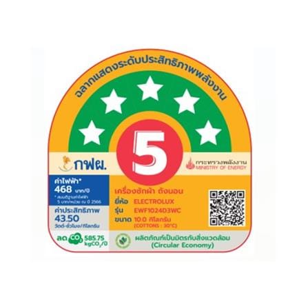 เครื่องซักผ้าฝาหน้าพร้อมขาตั้ง ELECTROLUX EWF1024D3WC 10 กก. 1200RPM อินเวอร์เตอร์ สีขาว_8