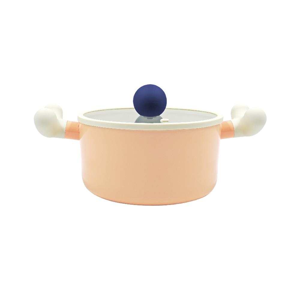หม้อ 18 ซม. LOCKNLOCK ROLLING POP IH สีส้ม