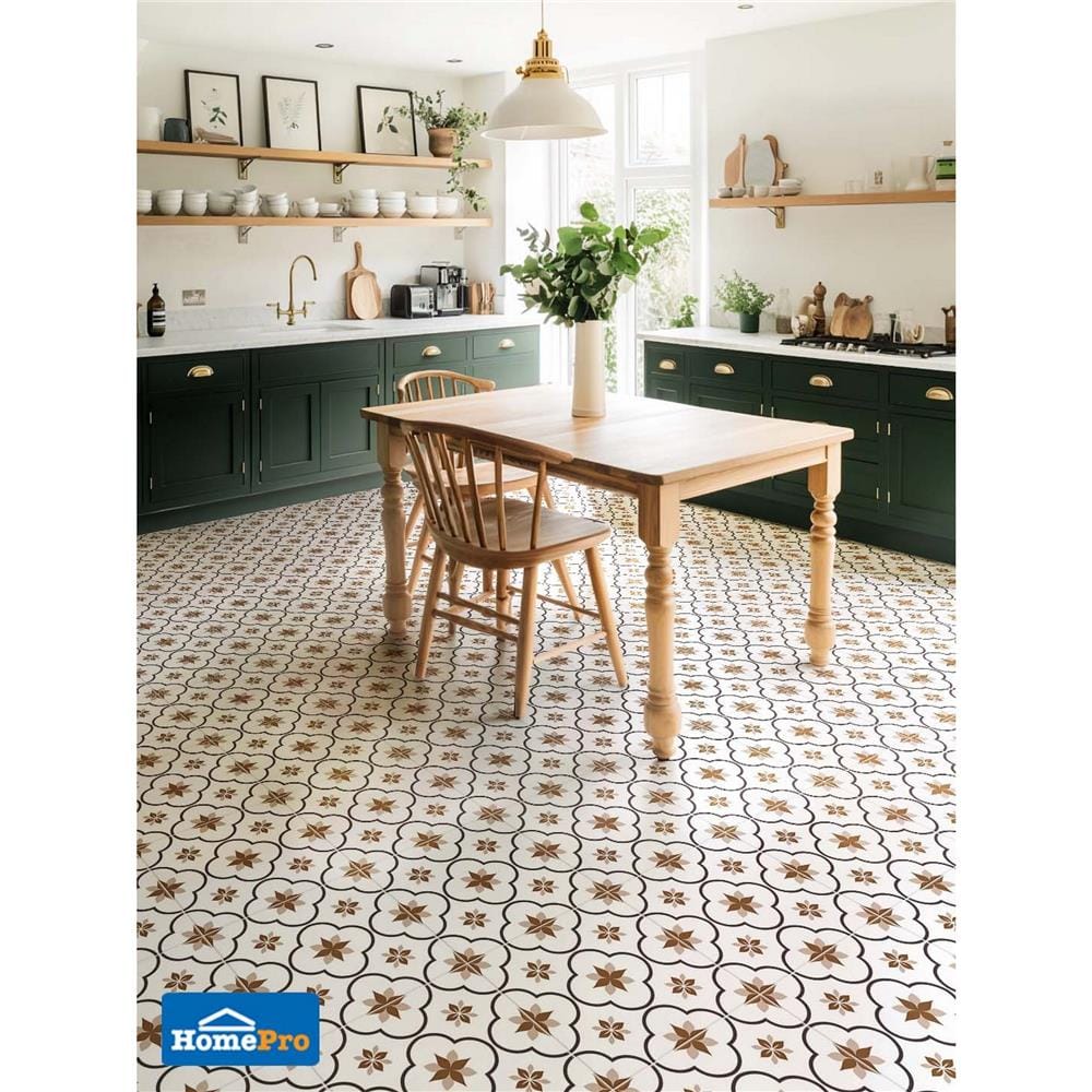 กระเบื้องพื้น 40x40 ซม. TARA ไนล่า น้ำตาล 0.96 ตร.ม.