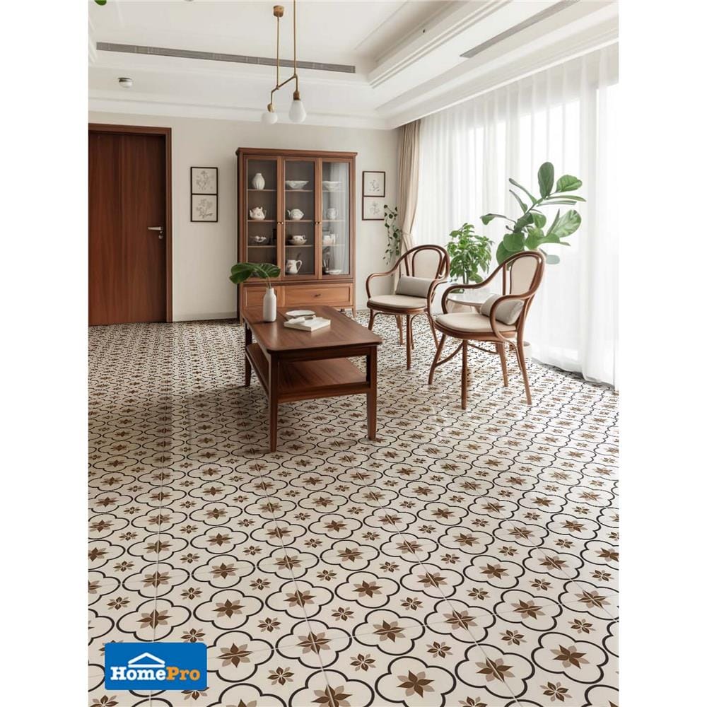 กระเบื้องพื้น 40x40 ซม. TARA ไนล่า น้ำตาล 0.96 ตร.ม.