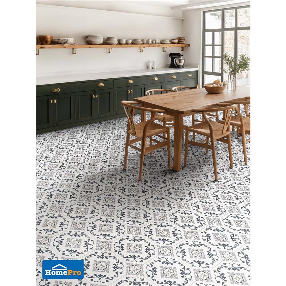 กระเบื้องพื้น 40x40 ซม. TARA นารา เทา 0.96 ตร.ม.