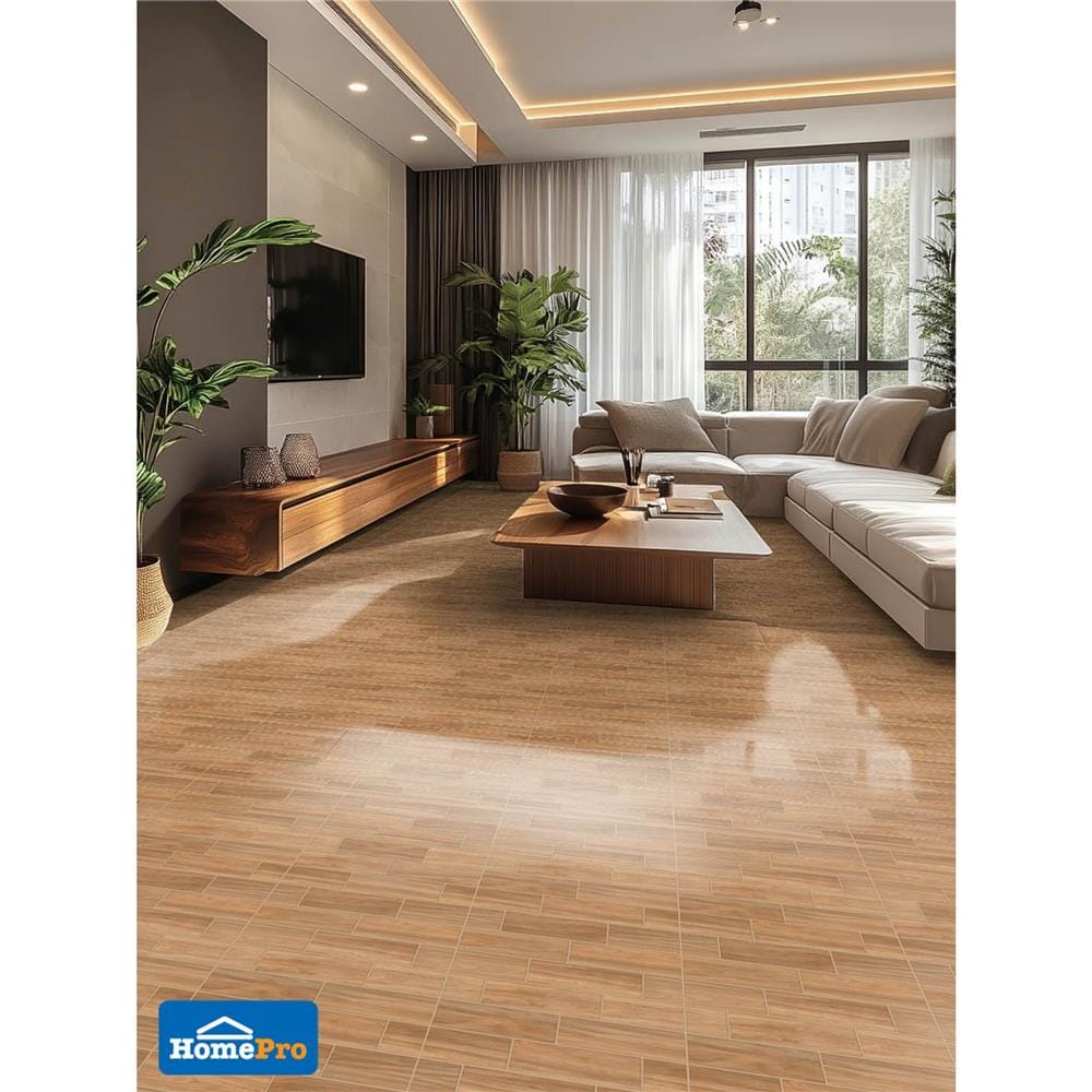 กระเบื้องพื้น 12x12 นิ้ว TARA ทาทั่น น้ำตาล PM 1 ตร.ม.