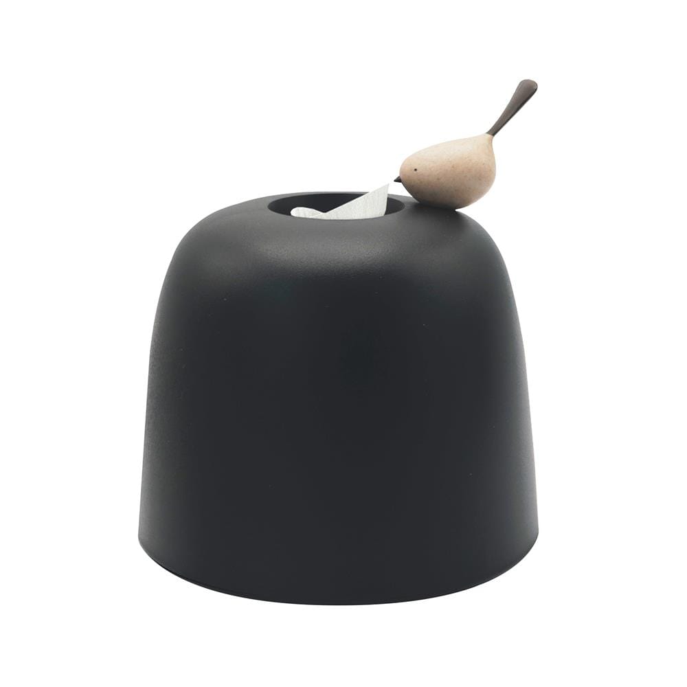 กล่องทิชชู่ม้วน MINIMAL SCULPT BIRD สีดำ
