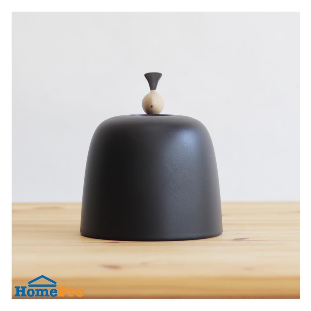 กล่องทิชชู่ม้วน MINIMAL SCULPT BIRD สีดำ