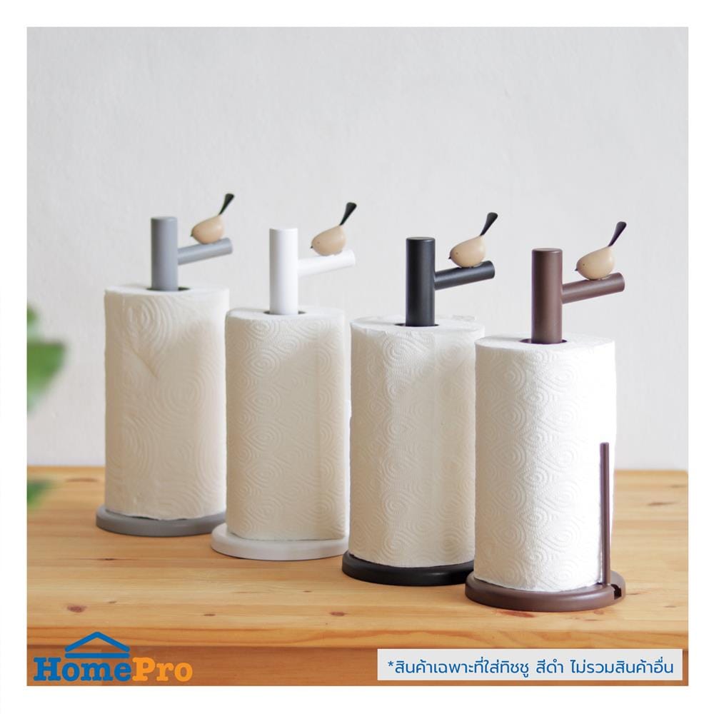 ที่ใส่ทิชชู่ม้วน MINIMAL SCULPT BIRD สีดำ