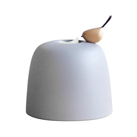 กล่องทิชชู่ม้วน MINIMAL SCULPT BIRD สีเทา_0