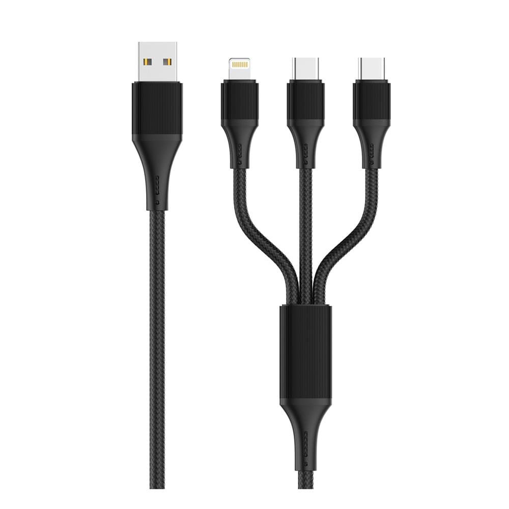 สายชาร์จ 3 IN 1 LDNIO LC97UC 1.2 เมตร