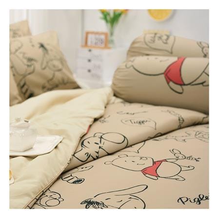 ชุดผ้าปูที่นอน 6 ฟุต 6 ชิ้น TULIP POOH 60255-DLD032_1