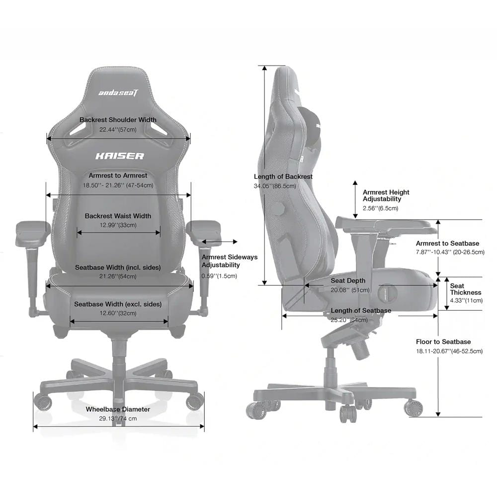 เก้าอี้เกมมิ่ง ANDA SEAT KAISER 4 SIZE XL PVC สีแดง