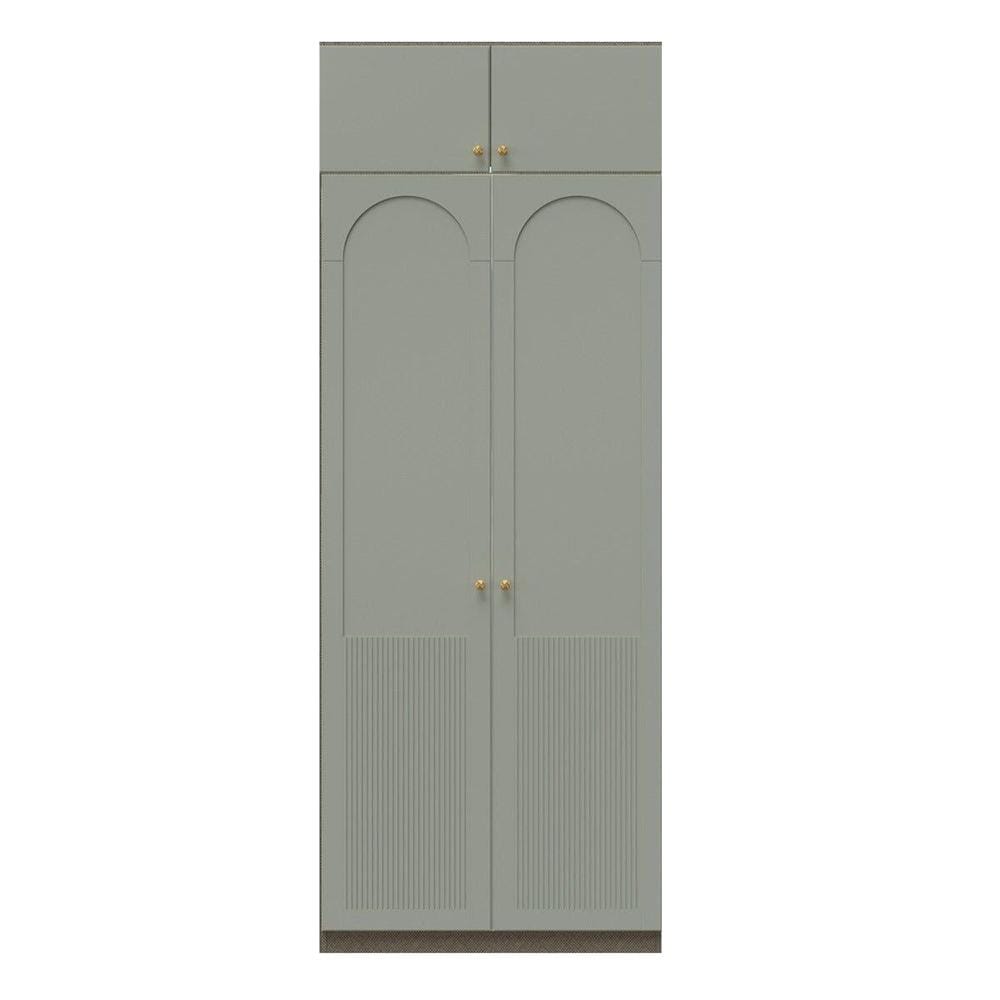 ตู้เสื้อผ้า 2 บานเปิด SB BUILT IN WARDROBE PLUS 59061547 100 ซม. สี PEWTER GREY