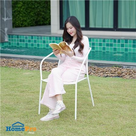 เก้าอี้เหล็ก SPRING TARLA สีขาว_6