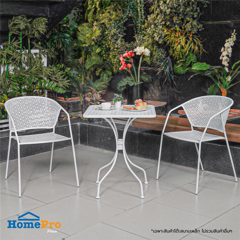 โต๊ะเหล็ก SPRING KARLA 60 ซม. สีขาว