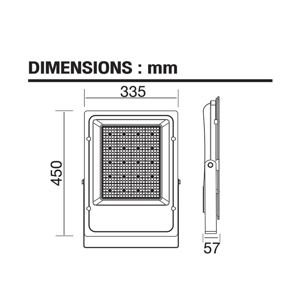 สปอตไลท์ภายนอก LED BEC SIGMA 300 วัตต์ DAYLIGHT