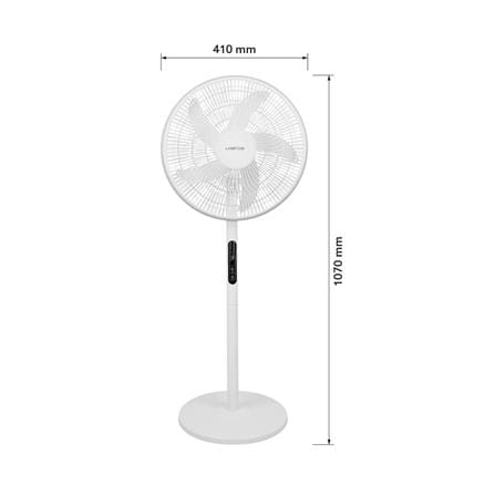 พัดลมโซลาร์เซลล์ 16 นิ้ว LAMPTAN 15 วัตต์ สีขาว_8