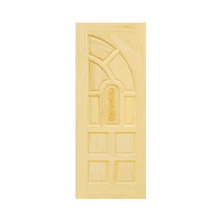 ประตูไม้สน ไม่เจาะลูกบิด D2D ECO PINE - 555 80x200 ซม. สีธรรมชาติ_0