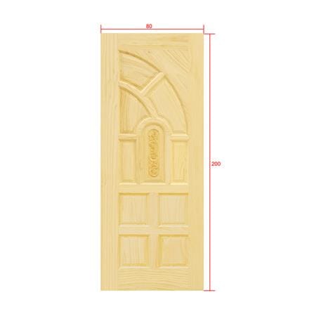 ประตูไม้สน ไม่เจาะลูกบิด D2D ECO PINE - 555 80x200 ซม. สีธรรมชาติ_4