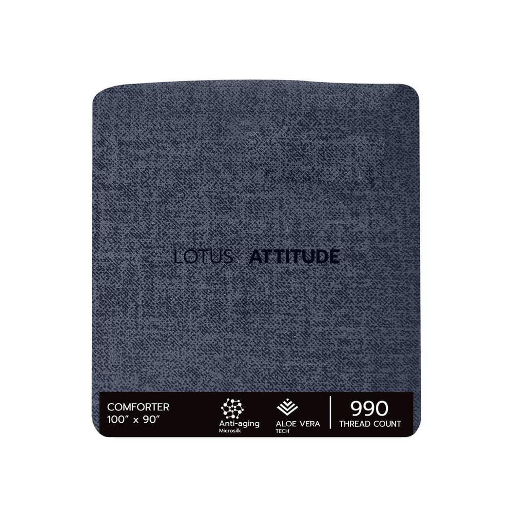ชุดผ้าปูที่นอน 6 ฟุต 6 ชิ้น LOTUS ATTITUDE ELEMENTS สี INDIGO