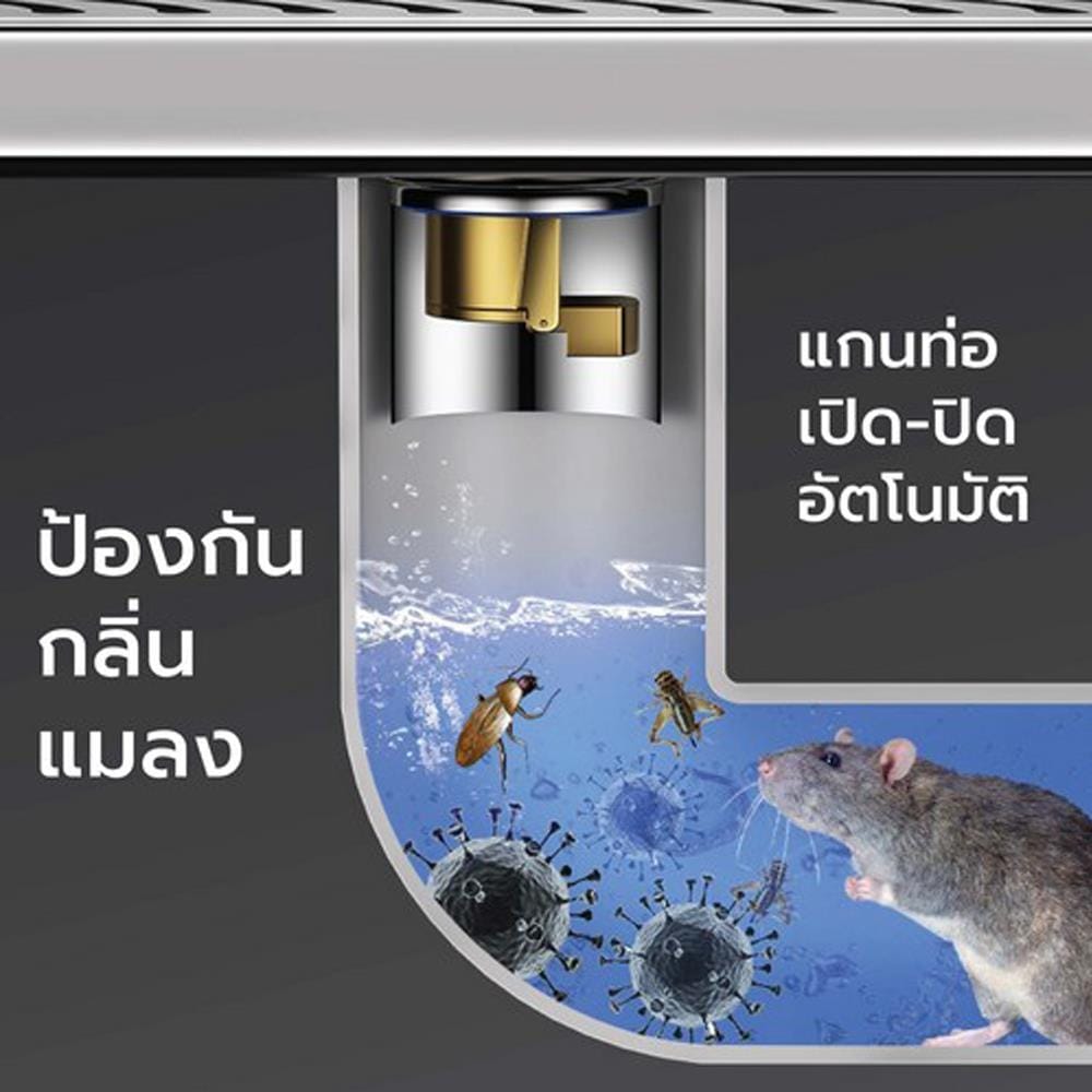 รางน้ำทิ้ง CASSA CL0122 20 ซม. สีเงิน
