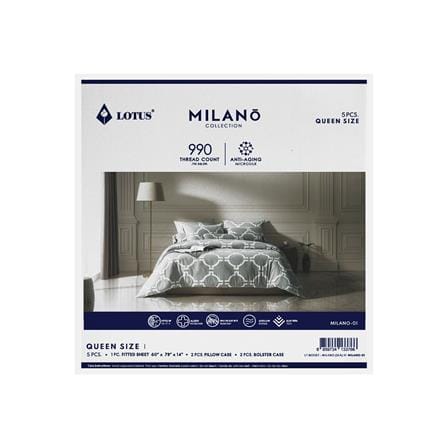 ชุดผ้าปูที่นอน 5 ฟุต 5 ชิ้น LOTUS MILANO 01(S24)_6