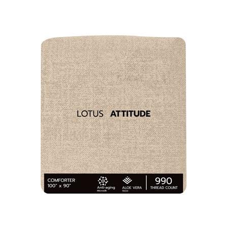 ชุดผ้าปูที่นอน 5 ฟุต 6 ชิ้น LOTUS ATTITUDE ELEMENTS สี MALT_5