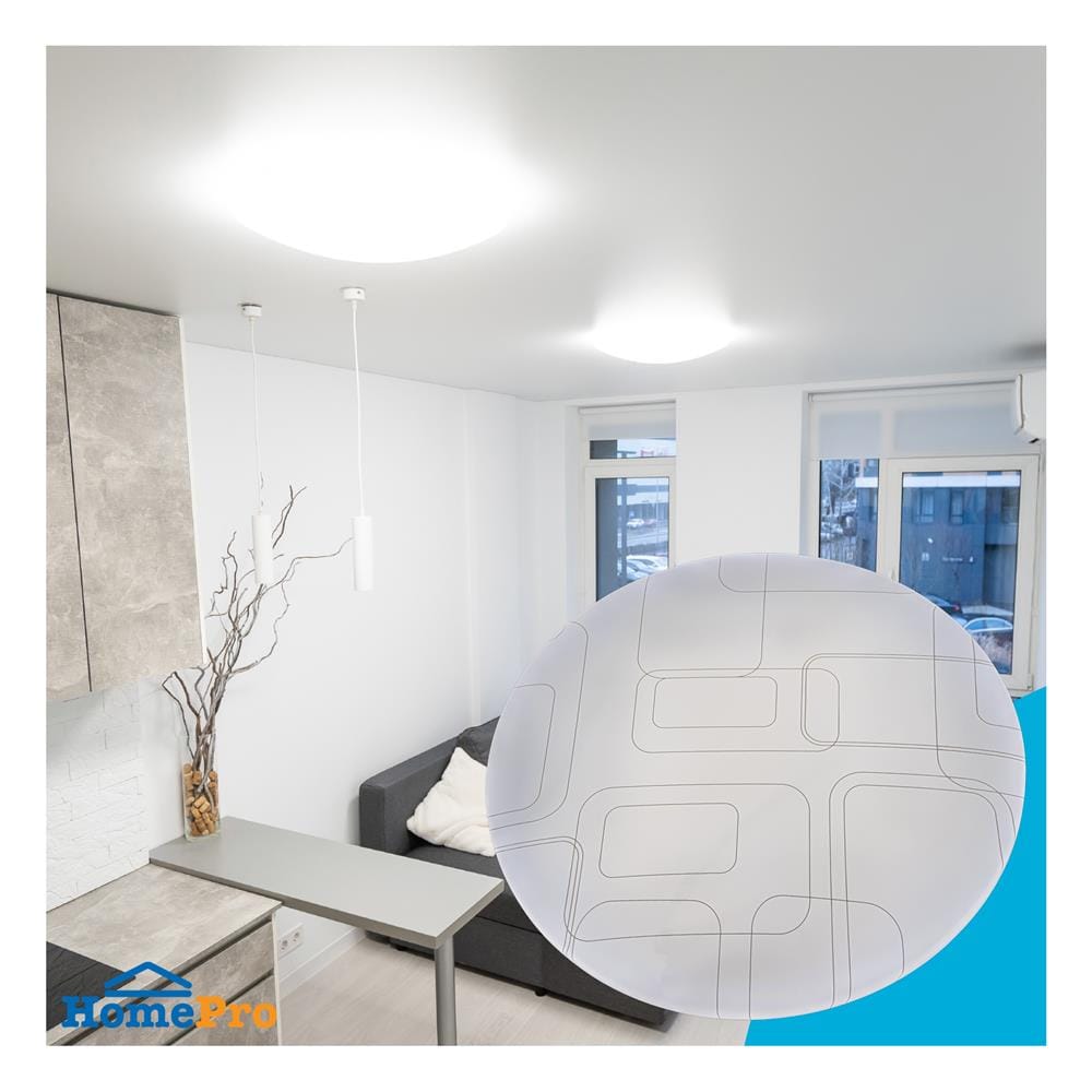 ไฟเพดาน LED BEC LAVENDER-62 15 นิ้ว 36 วัตต์ DAYLIGHT สีขาว