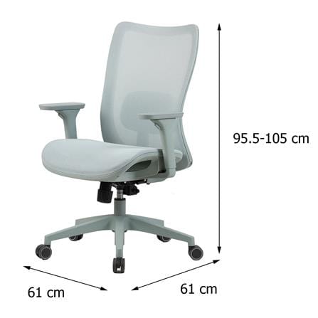 เก้าอี้สำนักงาน FURDINI CYAN W-242BT-1 NET สีฟ้า_10
