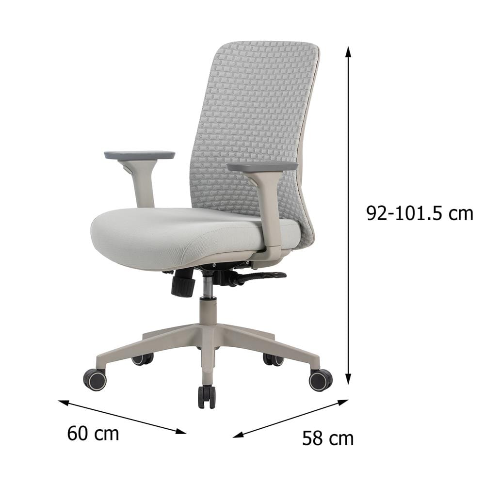 เก้าอี้สำนักงาน FURDINI KERBY W-244B สีเทา