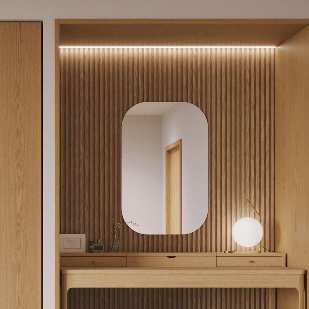 กระจกสำหรับตกแต่ง SB FURNITURE HAGI 19218227 สี MONACO OAK