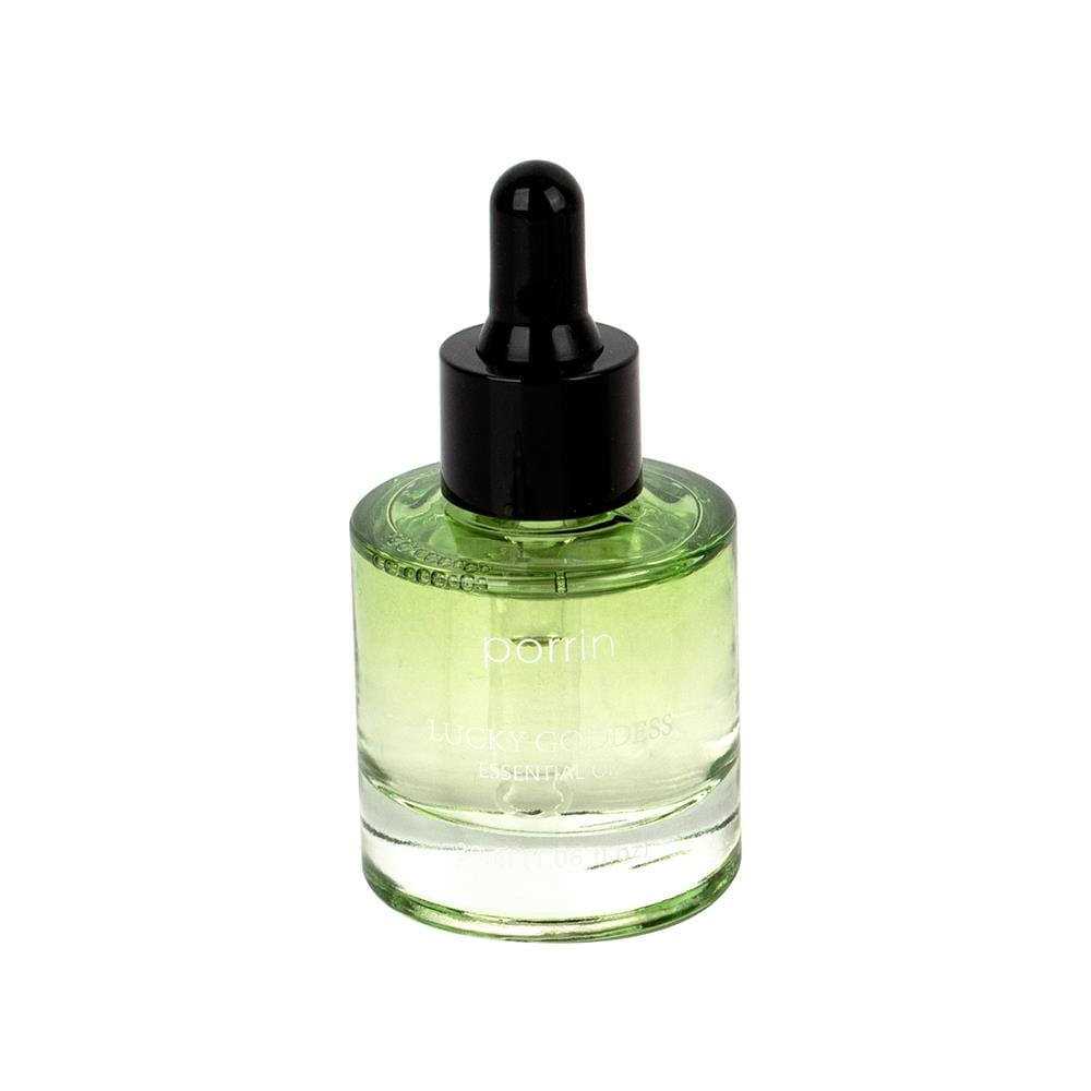 ชุดหินอโรม่าพร้อมน้ำหอม PORRIN 500 กรัม + 30 มล. GREEN LUCKY GODDESS