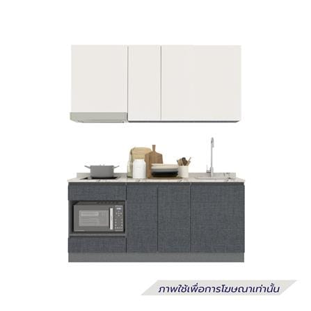 ครัวไม้สำเร็จ SB FURNITURE KUCHE COMP180C-R GREY-TWIST STONE GLOSS 180 ซม._1