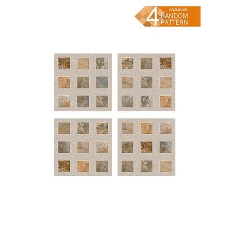 กระเบื้องพื้นพอร์ซเลน  40x40 ซม. TARA อาร์เน่ น้ำตาล (AF) A 0.96 ตร.ม._1
