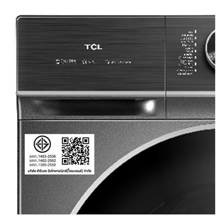 เครื่องซักอบผ้าฝาหน้า TCL WT890PWDS 10/7 กก. 1200 RPM อินเวอร์เตอร์ สีเทา_6