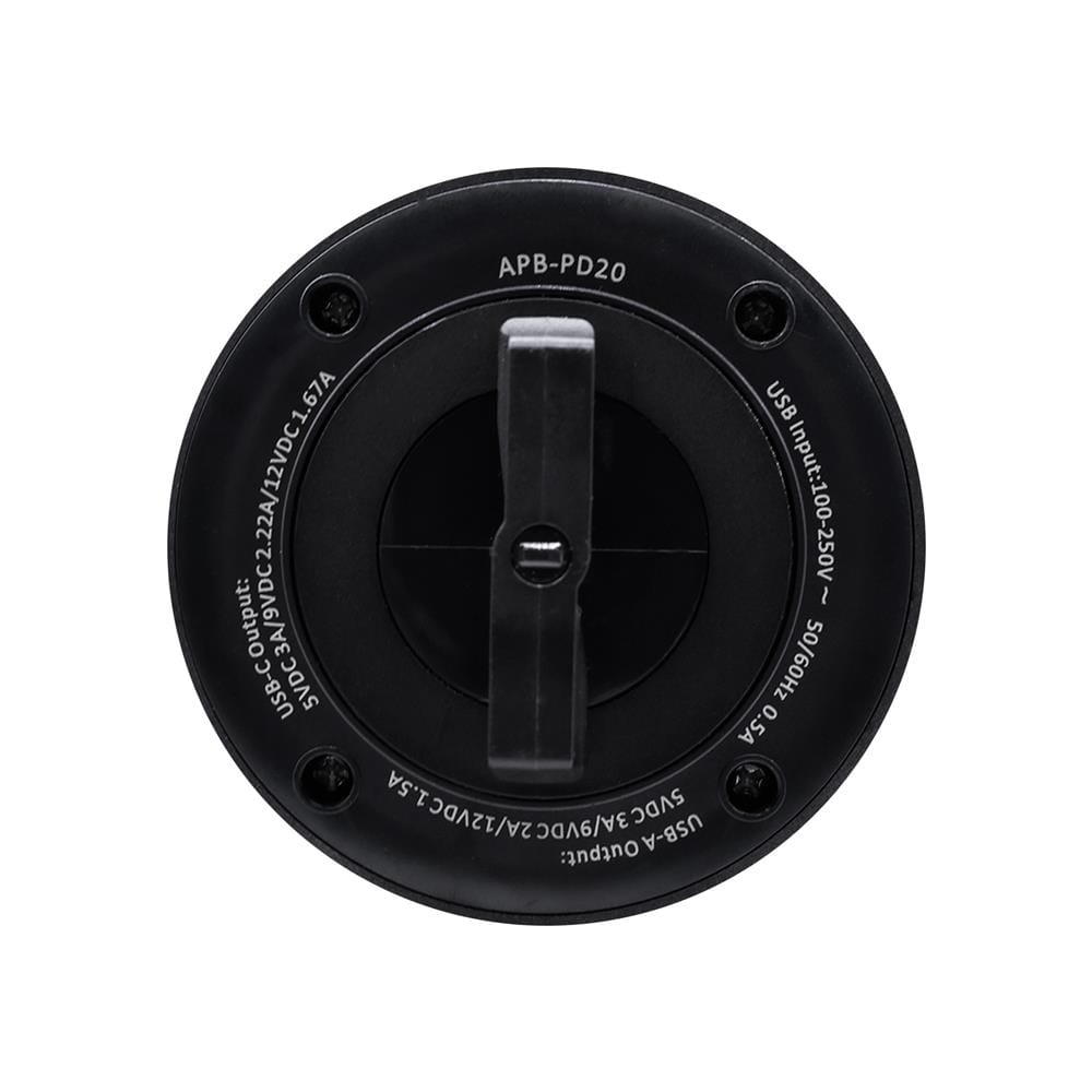 เต้ารับไร้สาย VEXXO USB TYPE A/C APB-PD20 20 วัตต์ สีดำ