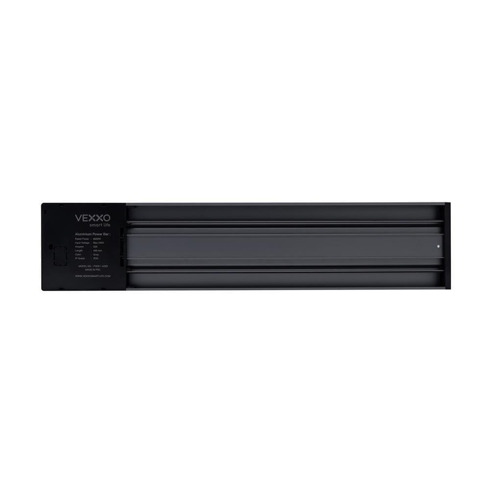 รางปลั๊กไฟแบบเลื่อนได้ VEXXO PWB1-4200 40 ซม. สีเทา