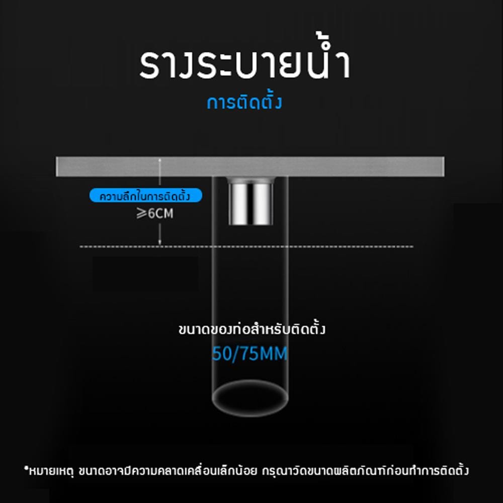 รางน้ำทิ้ง CASSA CL0259 100 ซม. สีเงิน