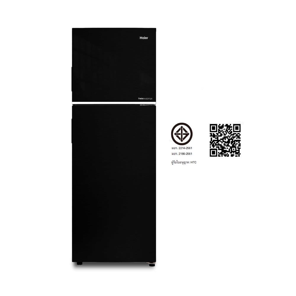 ตู้เย็น 2 ประตู HAIER HRF-239MNI 8.3 คิว สีดำ