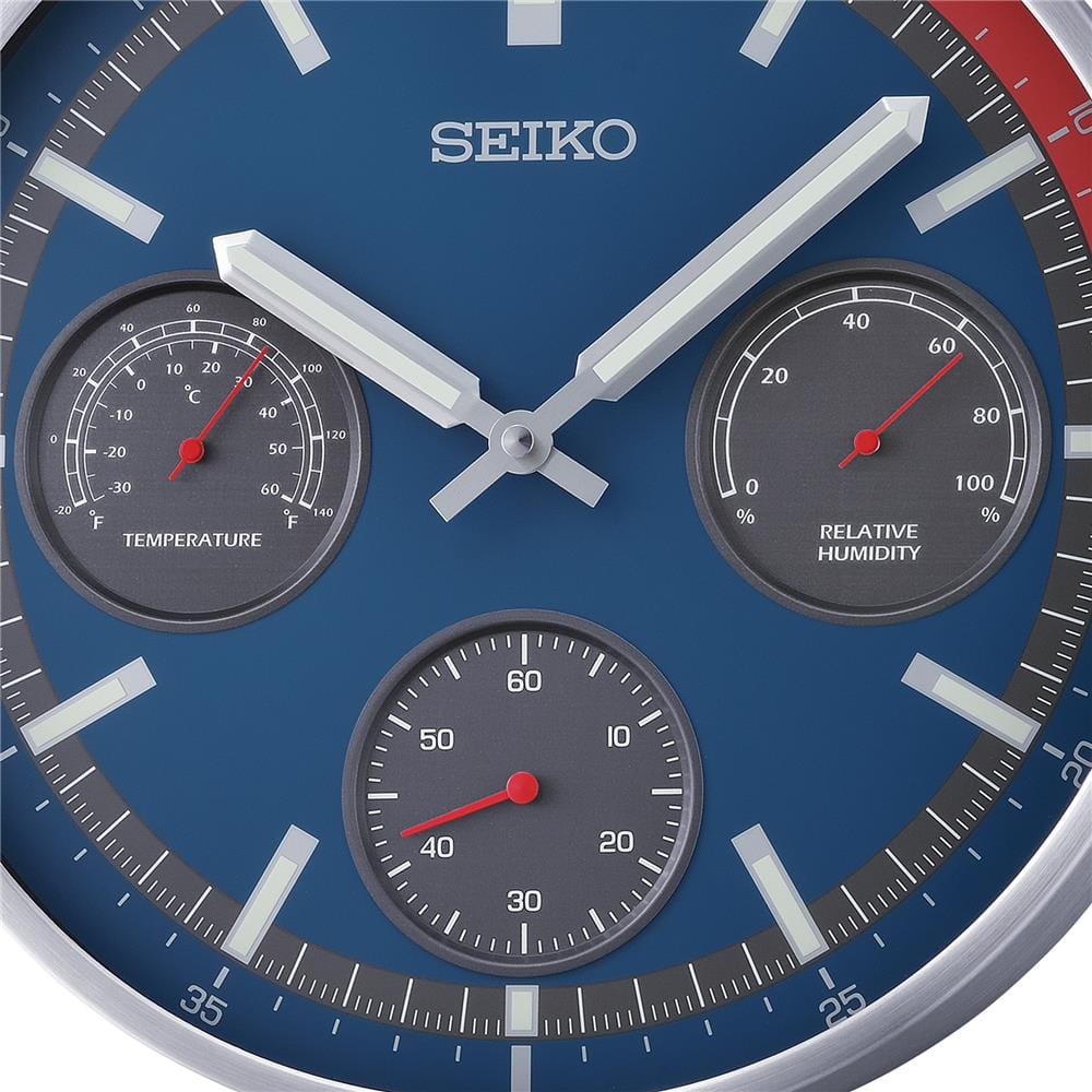 นาฬิกาแขวน SEIKO CLOCKS QXA822S 12.9 นิ้ว สีน้ำเงิน