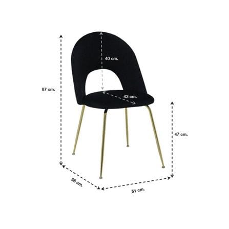เก้าอี้ทานข้าว SB FURNITURE LUM 19213663 สีดำ_9