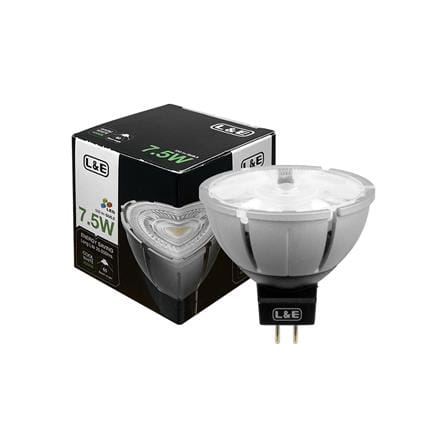 หลอด LED L&E MR16/PAR DIM 12V 60D 7.5 วัตต์ COOL WHITE GU5.3_4